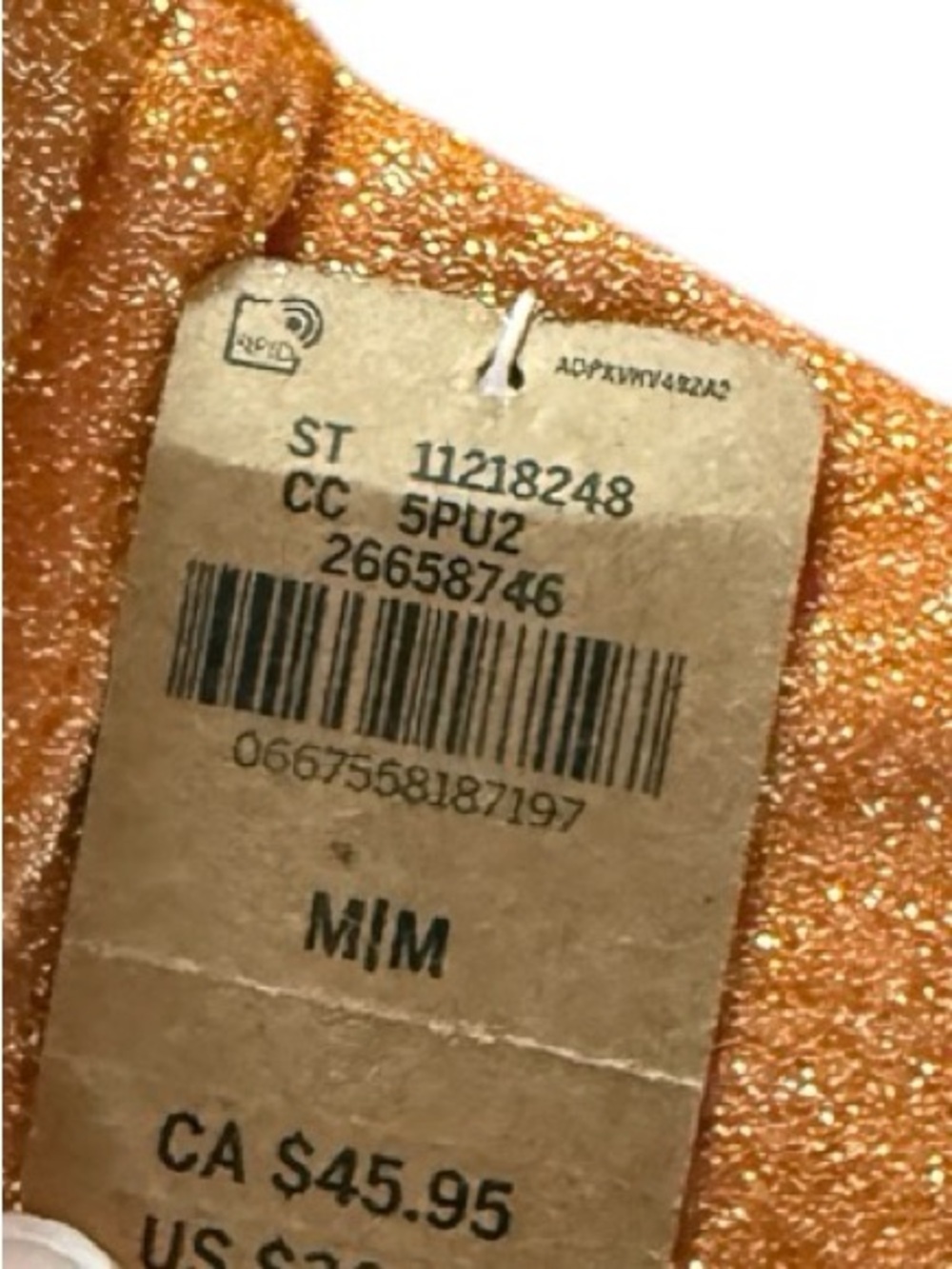 PINK Victoria's Secret Metallic Orange Glitter Bikini Set - Picture 5 of 6